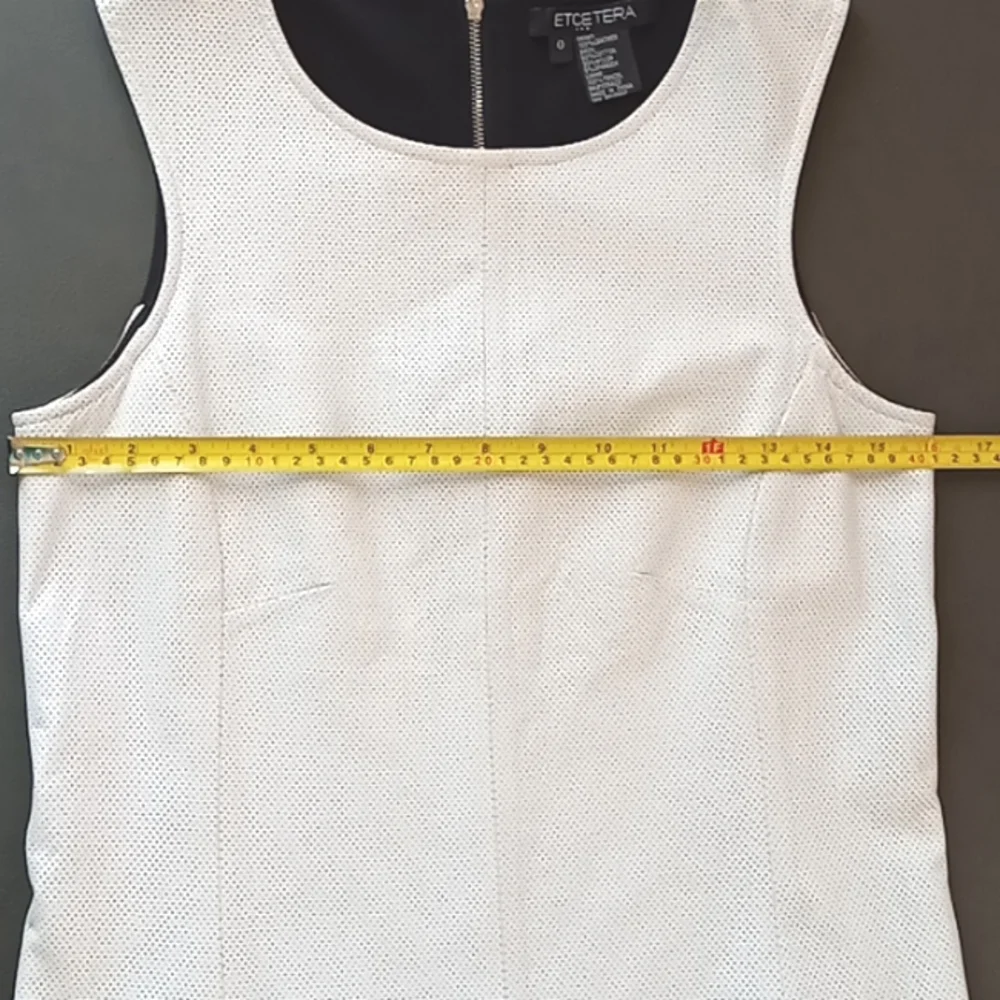 Etcetera Genuine Leather Polyester Top - Picture 10 of 12